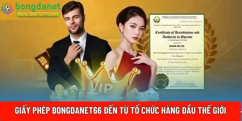Giấy phép hoạt động của Bongdanet66